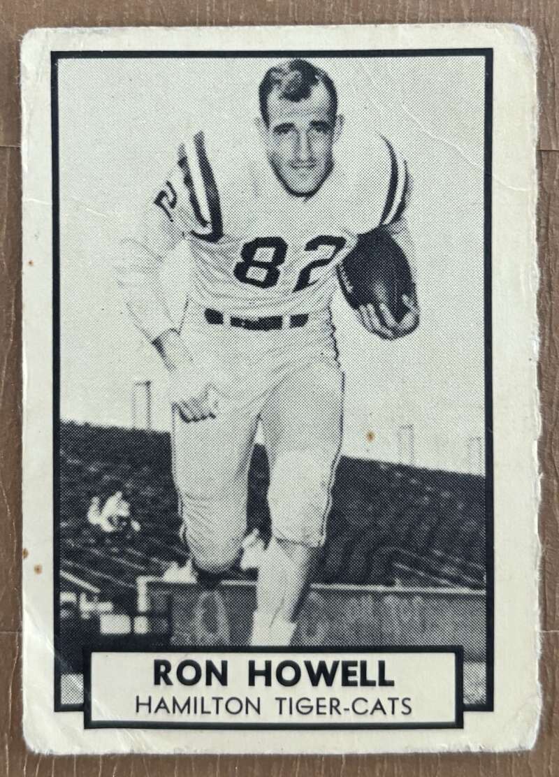 1962 Topps CFL #68 Ron Howell  Hamilton Tiger-Cats  V105344 Image 1