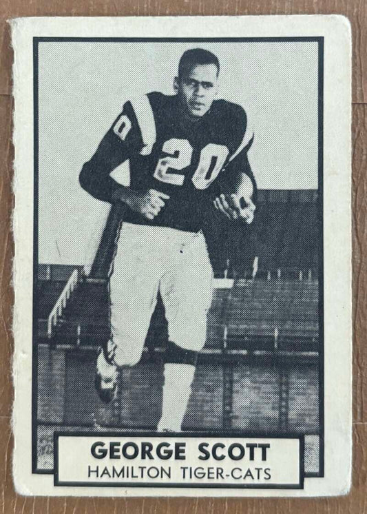 1962 Topps CFL #74 George Scott  RC Rookie Hamilton Tiger-Cats  V105345 Image 1