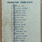 1962 Topps CFL #76 Hamilton Tiger-Cats  Hamilton Tiger-Cats  V105347 Image 2