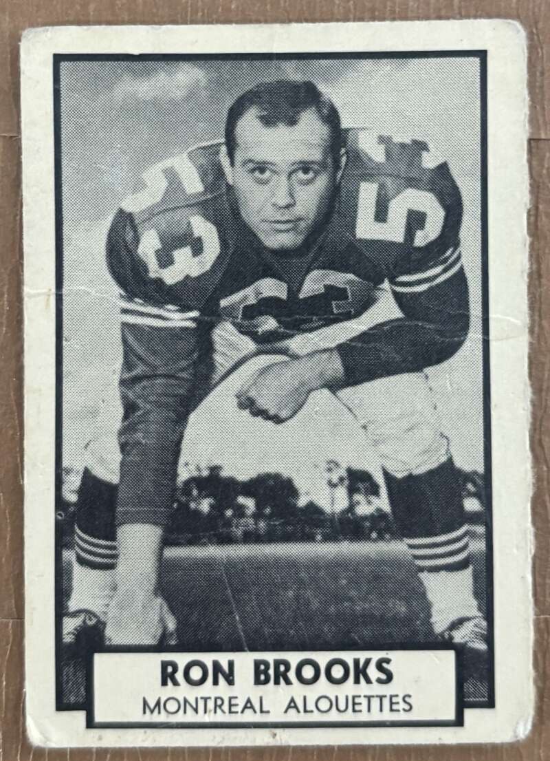 1962 Topps CFL #78 Ron Brooks  RC Rookie Montreal Alouettes  V105348 Image 1