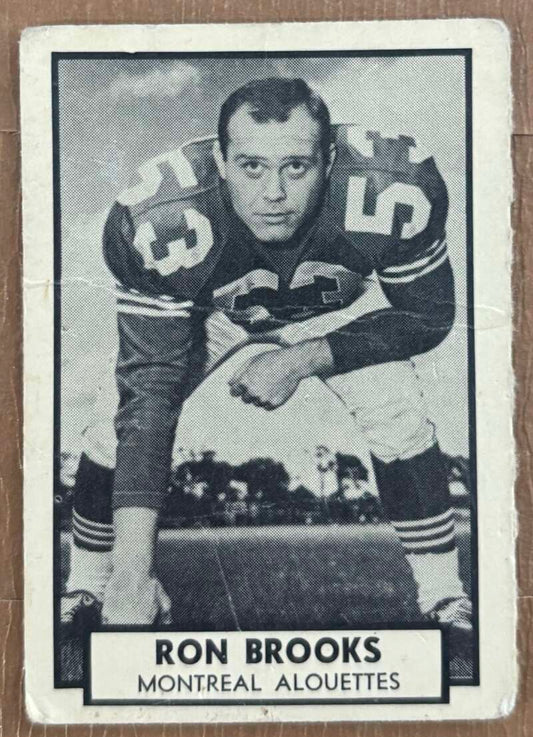 1962 Topps CFL #78 Ron Brooks  RC Rookie Montreal Alouettes  V105348 Image 1