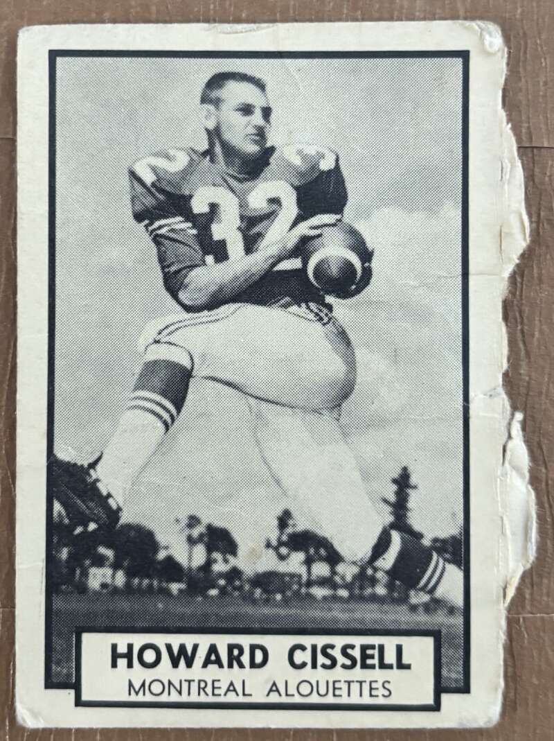 1962 Topps CFL #79 Howard Cissell  Montreal Alouettes  V105349 Image 1