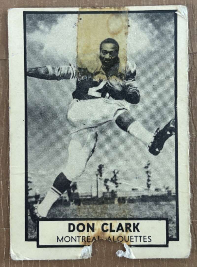 1962 Topps CFL #80 Don Clark  Montreal Alouettes  V105351 Image 1