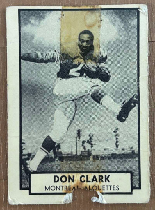1962 Topps CFL #80 Don Clark  Montreal Alouettes  V105351 Image 1