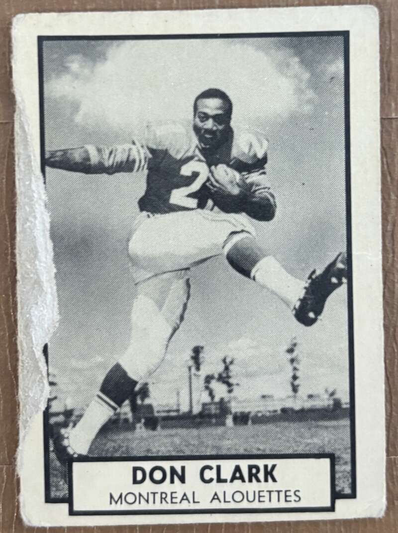 1962 Topps CFL #80 Don Clark  Montreal Alouettes  V105353 Image 1