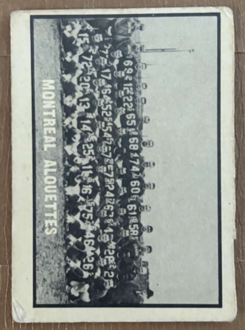 1962 Topps CFL #94 Montreal Alouettes  Montreal Alouettes  V105362 Image 1