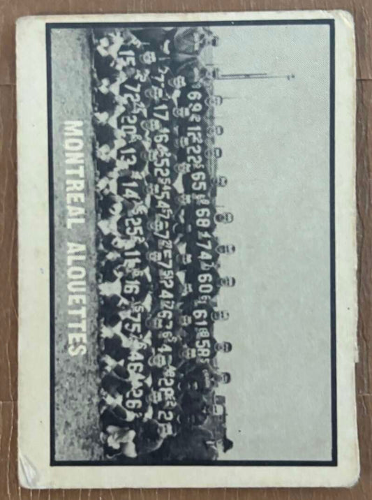 1962 Topps CFL #94 Montreal Alouettes  Montreal Alouettes  V105362 Image 1