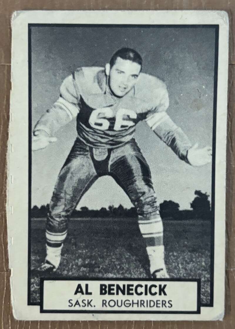 1962 Topps CFL #116 Al Benecick  RC Rookie Roughriders  V105365 Image 1