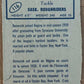 1962 Topps CFL #116 Al Benecick  RC Rookie Roughriders  V105365 Image 2