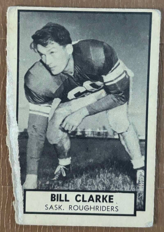 1962 Topps CFL #119 Bill Clarke  Saskatchewan Roughriders  V105367 Image 1