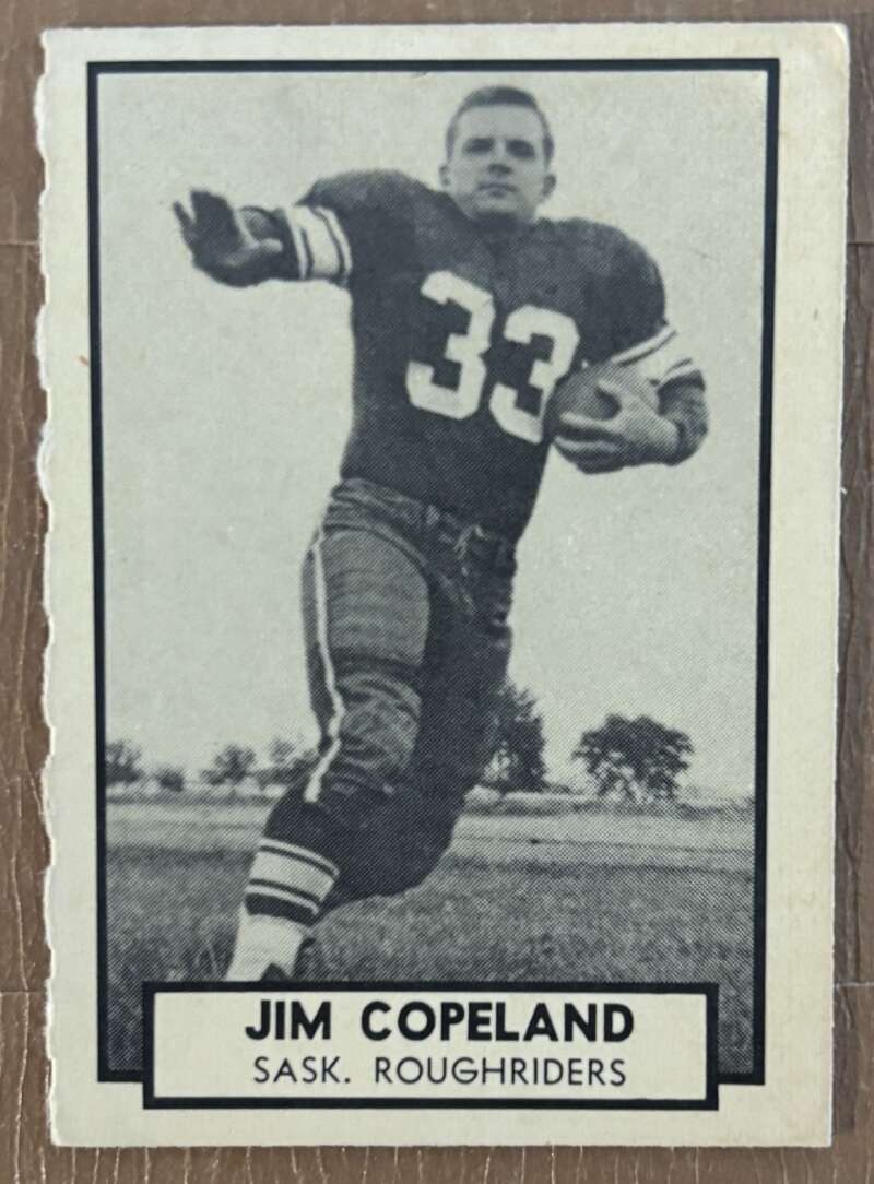 1962 Topps CFL #120 Jim Copeland  RC Rookie Roughriders  V105368 Image 1