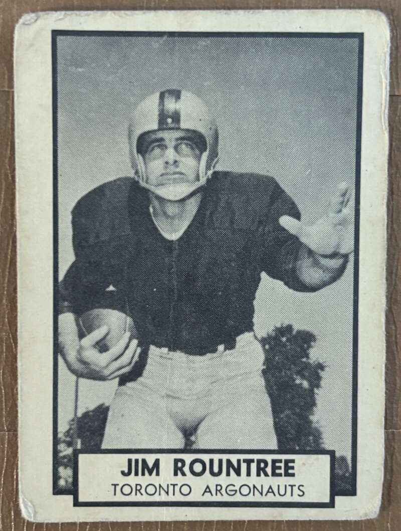 1962 Topps CFL #144 Jim Rountree  Toronto Argonauts  V105372 Image 1