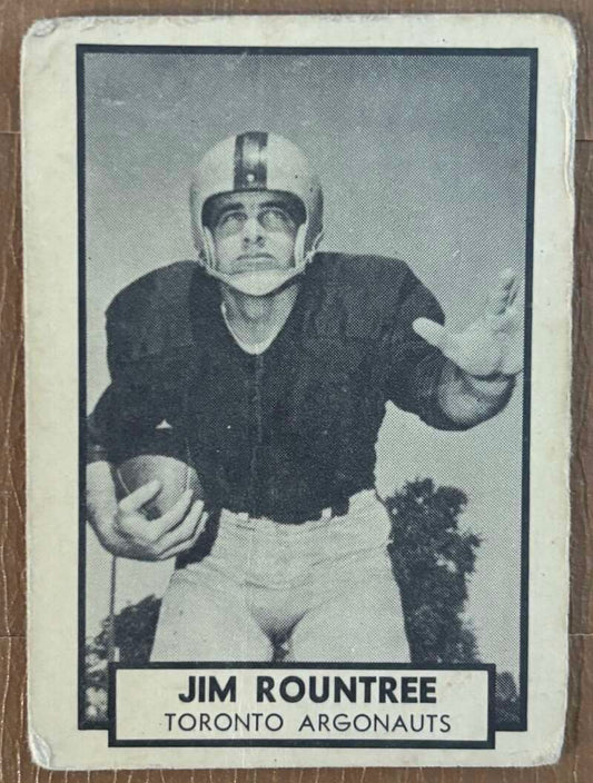 1962 Topps CFL #144 Jim Rountree  Toronto Argonauts  V105372 Image 1