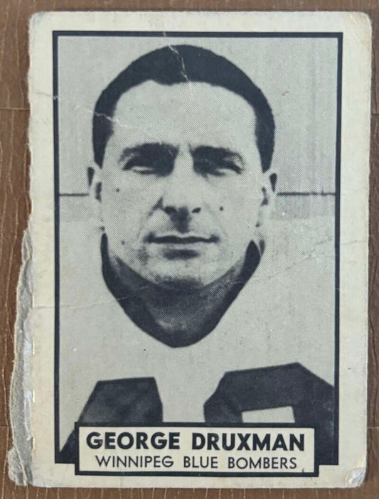 1962 Topps CFL #151 George Druxman  Winnipeg Blue Bombers  V105374 Image 1