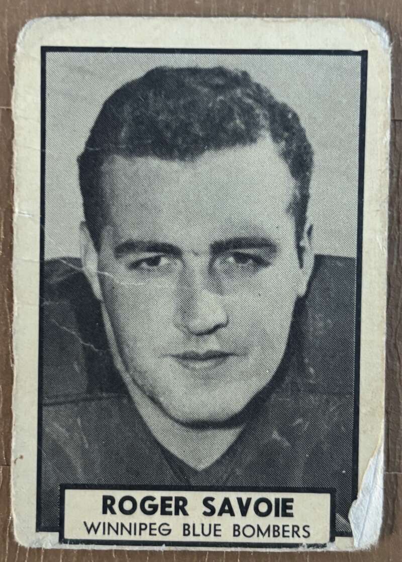 1962 Topps CFL #167 Roger Savoie  Winnipeg Blue Bombers  V105377 Image 1