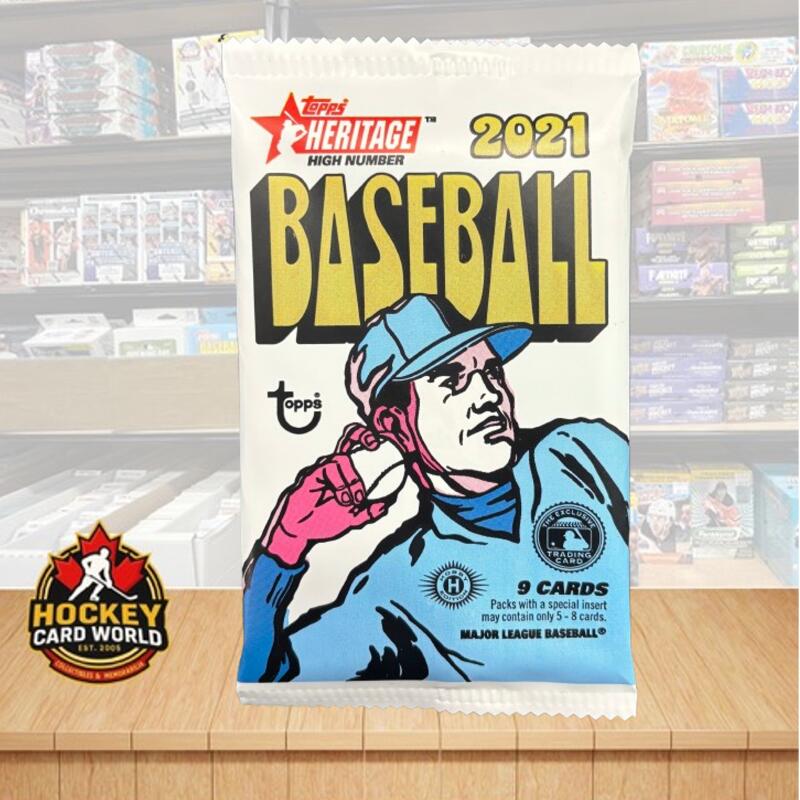 2021 Topps Heritage High Number HOBBY Baseball Sealed Pack - 9 Cards Per Pack Image 1