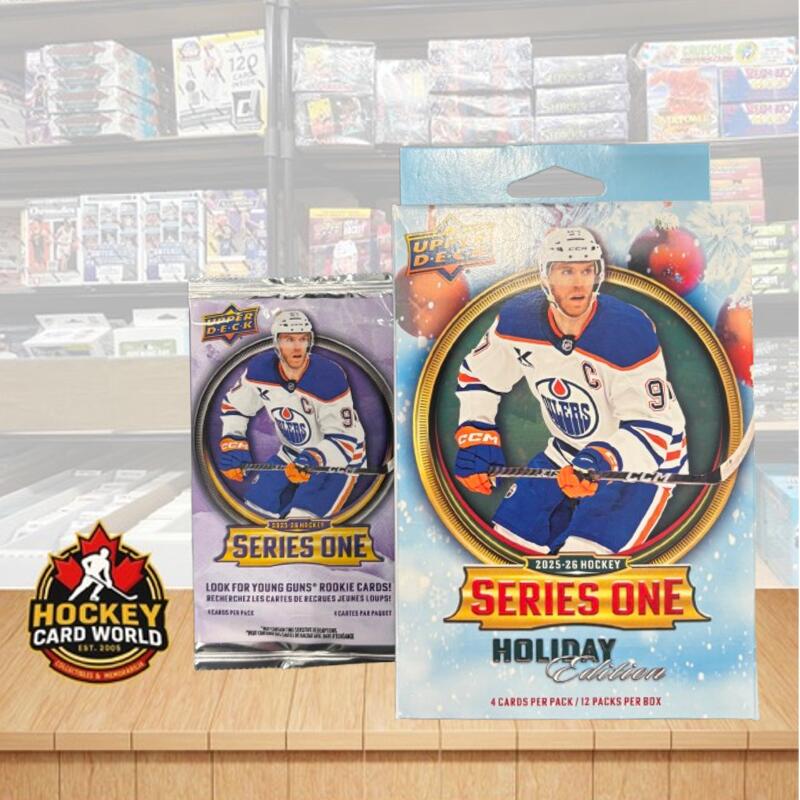 2025-26 Upper Deck Series 1 Holiday Edition Hockey PACK - 4 Cards Per Pack Image 3
