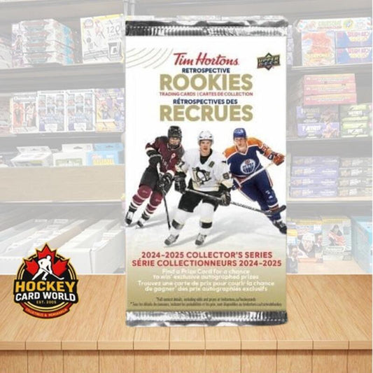 2024-25 Upper Deck Tim Hortons Retro Rookie Hockey Hobby Pack - Canadian Exclusive  Image 1