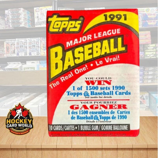 1991 O-Pee-Chee Baseball MLB Hobby Sealed Pack - 10 Cards Per Pack + Gum Image 1