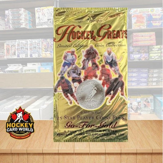 1996-97 Hockey Greats Coin Collection Limited Edition Hockey Hobby PACK Image 1