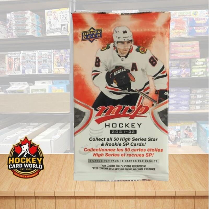 2021-22 Upper Deck MVP Hockey Sealed pack - 6 Cards Per Pack Image 1