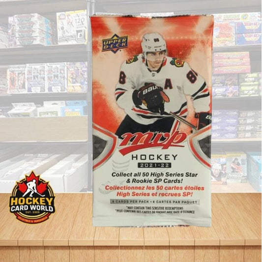 2021-22 Upper Deck MVP Hockey Sealed pack - 6 Cards Per Pack Image 1