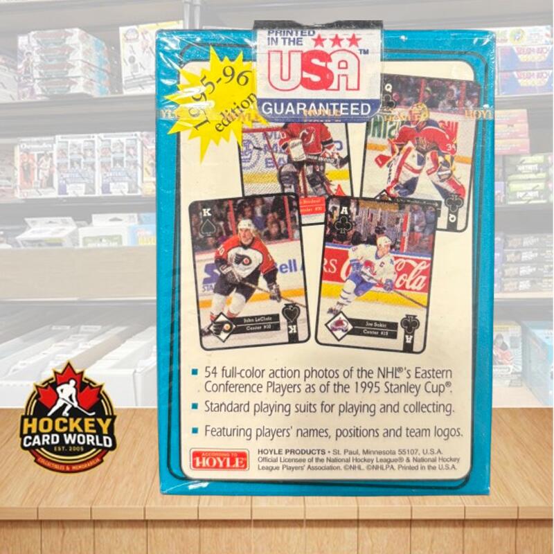 1995-96 Hoyle Easter Conference French Version Sealed Hockey Box Playing Cards Image 2