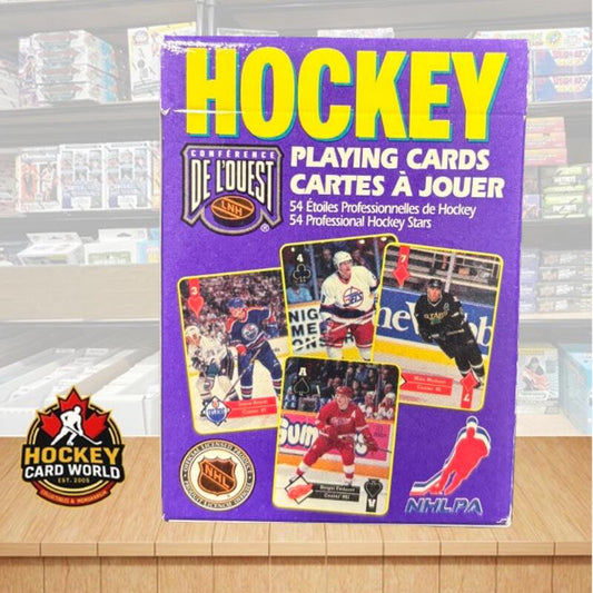 1995-96 Hoyle Western Conference French Version Sealed Hockey Box Playing Cards Image 1