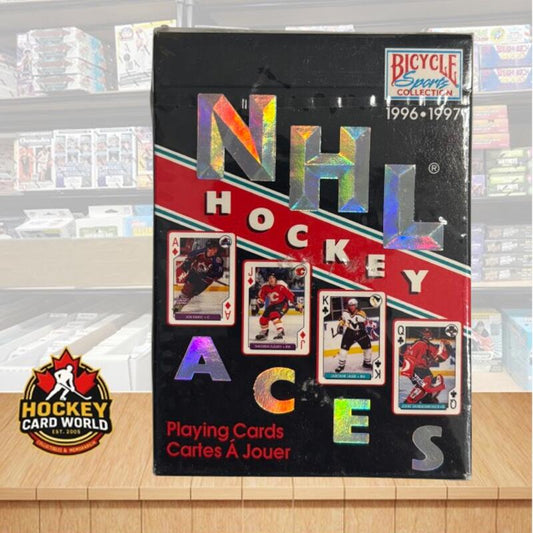 1995-96 NHL Aces Bicycle English Version Sealed Hockey Box Playing Cards Image 1