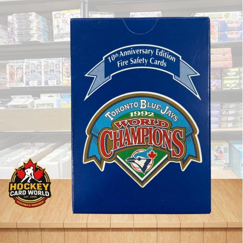 1992 Toronto Blue Jays World Champions Fire Safety 10th Ann. Edition Card Set Image 1
