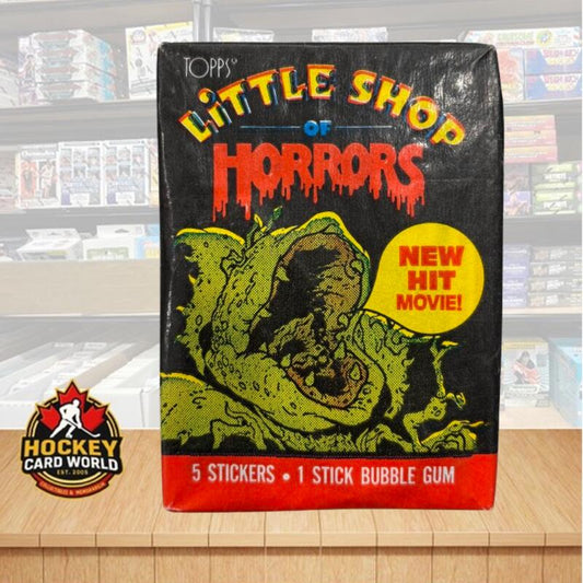 1986 Topps Little Shop of Horrors Sealed Unopened Vintage Pack - 5 Stickers, Gum Image 1