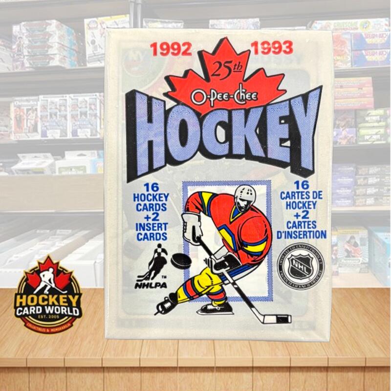1992-93 O-Pee-Chee 25th Anniversary Hockey Sealed Wax Pack - 18 Card Pack Image 1