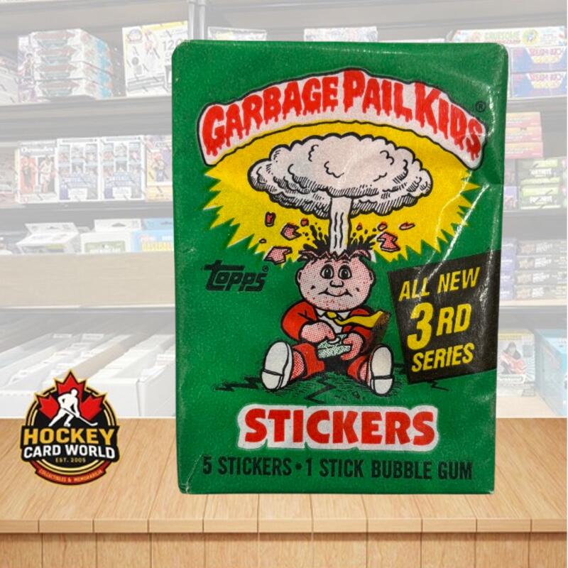 1986 Topps Garbage Pail Kids Series 3 Hobby Sealed Pack - 5 Stickers Per Pack Image 1