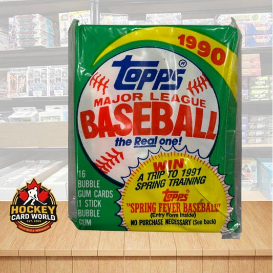1990 Topps Major League Baseball Hobby Sealed Pack - 16 Cards Per Pack Image 1