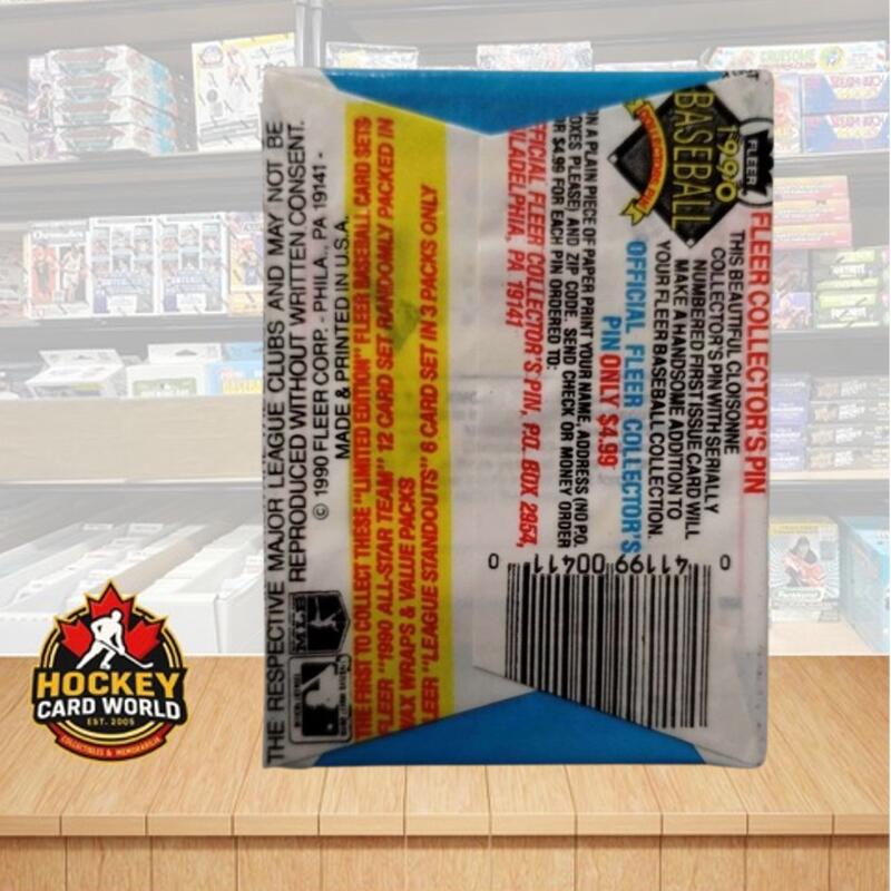 1990 Fleer Major League Baseball Hobby Sealed Pack - 15 Cards Per Pack Image 2