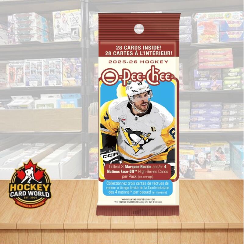 2025-26 Upper Deck O-Pee-Chee Hockey Jumbo Fat Pack - 28 cards per pack Image 1
