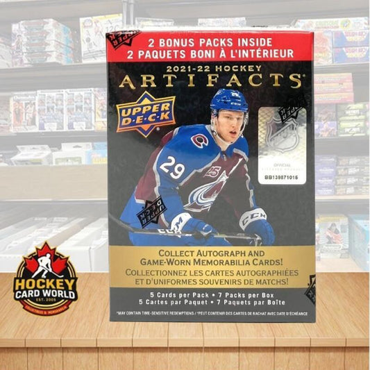 2021-22 Upper Deck Artifacts Blaster Factory Sealed Hockey Box Image 1