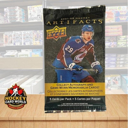 2021-22 Upper Deck Artifacts Hockey PACK - 5 cards per pack Image 1