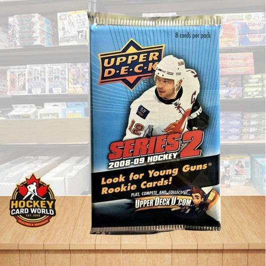 2008-09 Upper Deck Series 2 Hockey Retail Pack - 8 Cards Per Pack Image 1