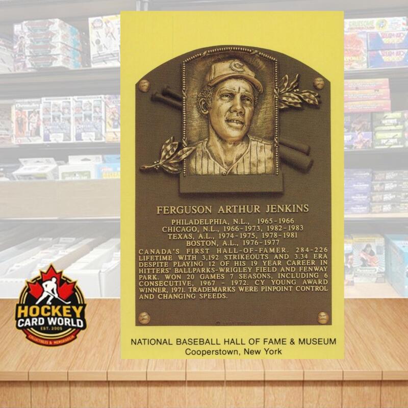 Ferguson Jenkins National Baseball Hall of Fame and Museum Cooperstown Postcard Image 1