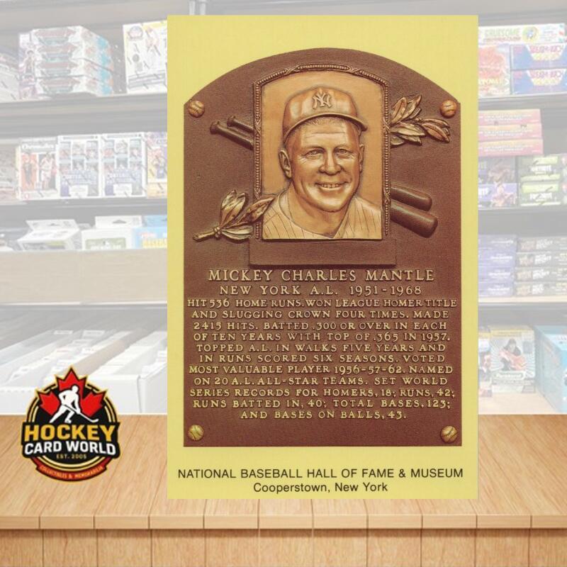 Mickey Mantle National Baseball Hall of Fame and Museum Cooperstown Postcard Image 1