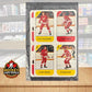 1982-83 Detroit Red Wings Post Cereal Mini Card Panel Plastic Sealed Set of 16 Image 1