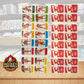 1982-83 Calgary Flames Post Cereal Mini Card Panel Attached Set of 16 Image 1
