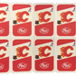 1982-83 Calgary Flames Post Cereal Mini Card Panel Attached Set of 16 Image 3