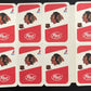 1982-83 Chicago Blackhawks Post Cereal Mini Card Panel Attached Set of 16 Image 3