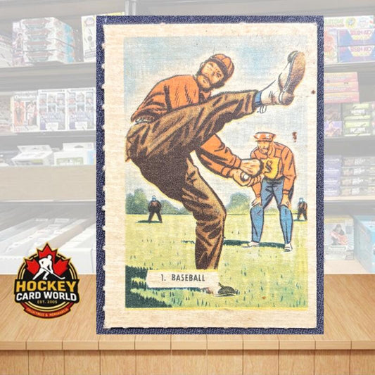 1945 Kellogg's All Wheat #1 Baseball Sports Histories Vintage Mini Card V105378 Image 1