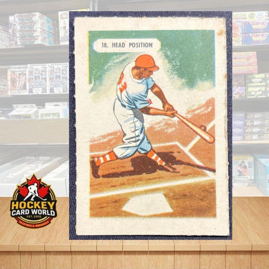 1945 Kellogg's All Wheat #18 Head Position Sport-Tips Vintage Mini Card V105379 Image 1