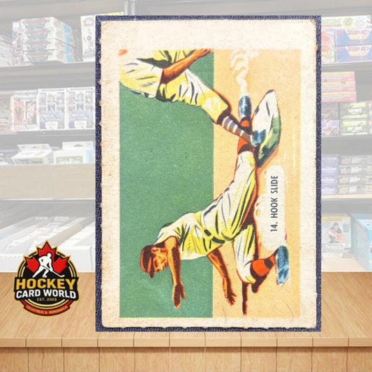 1945 Kellogg's All Wheat #14 Hook Slide Sport-Tips Vintage Mini Card V105380 Image 1
