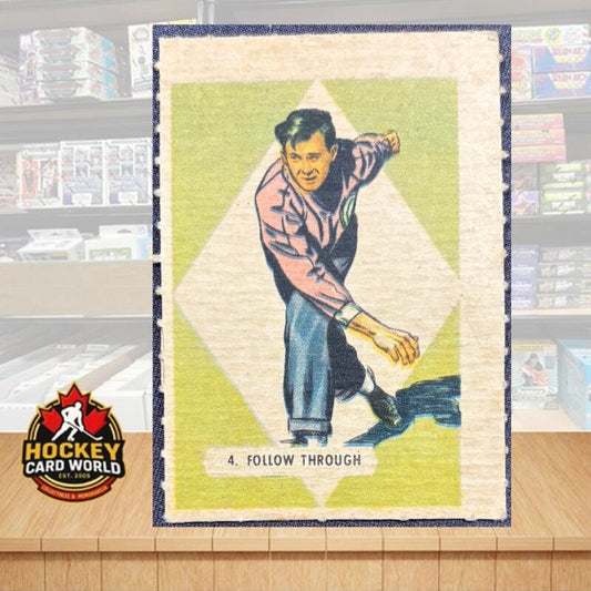 1945 Kellogg's All Wheat #4 Follow Through Sport-Tips Vintage Mini Card V105386 Image 1