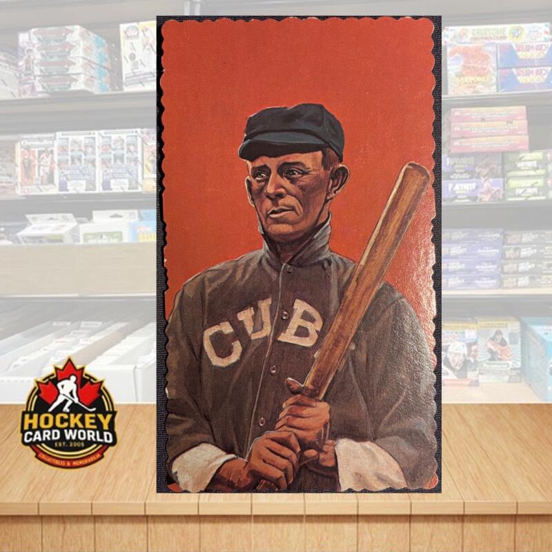 1984 RGI Edge Deckle Art Card Series #42 Johnny Evers 3x5 Baseball  Image 1